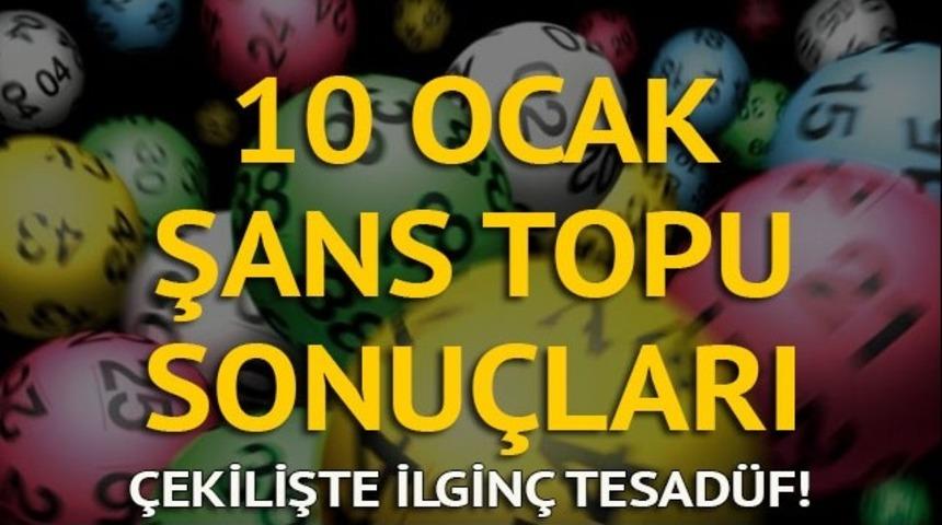 Şans Topu sonu&ccedil;ları 10 Ocak 2018: Şans Topu'nda kazanan aynı il&ccedil;e, aynı bayi! 