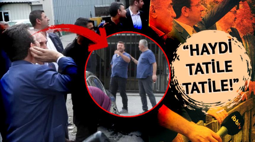 Tansiyon bir anda o soruyla y&uuml;kseldi, İmamoğlu tepki g&ouml;steren vatandaşı yakınına &ccedil;ağırdı! "Haydi tatile, tatile" &ccedil;ıkışına b&ouml;yle yanıt verdi: "Senin yanına gelirdim ama..." 