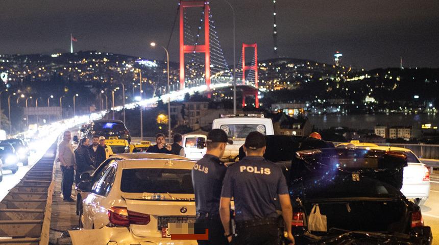 15 Temmuz Şehitler Köprüsü'nde zincirleme trafik kazası!