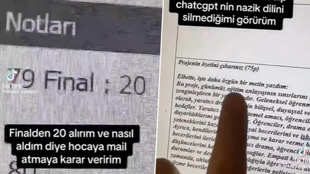 Ödevini yapay zekaya yaptırdı! Notu düşük gelince bir de hocasına mail attı... Yakayı fena ele verdi
