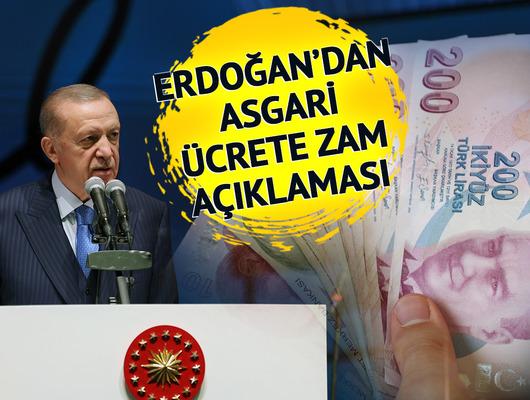 Asgari ücrete zam ve memur maaşları için Erdoğan’dan çok net mesaj!