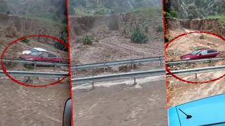 Dehşet anları yoldan geçen sürücünün kamerasına yansıdı: Sel sularına karışan çamur araçları yuttu! Heyelanda araçta sıkışıp kaldılar