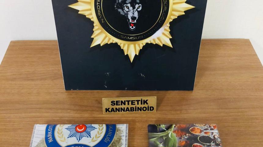 Samsun&rsquo;da uyuşturucuyla yakalanan zanlı tutuklandı