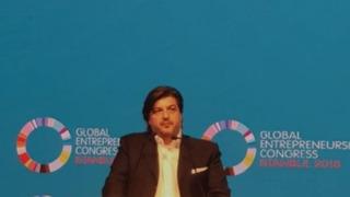 Emre Kurttepeli, Global Girişimcilik Kongresi’nde açılış konuşmasını gerçekleştirdi