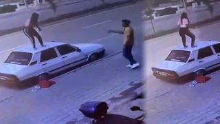 Yer: Adana! Aracın üstüne çıkıp twerk yaptı