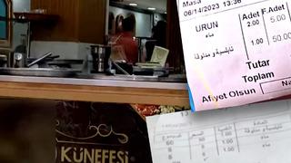 Sosyal medyada gündem oldu! İstanbul'un göbeğinde Arapça fiş