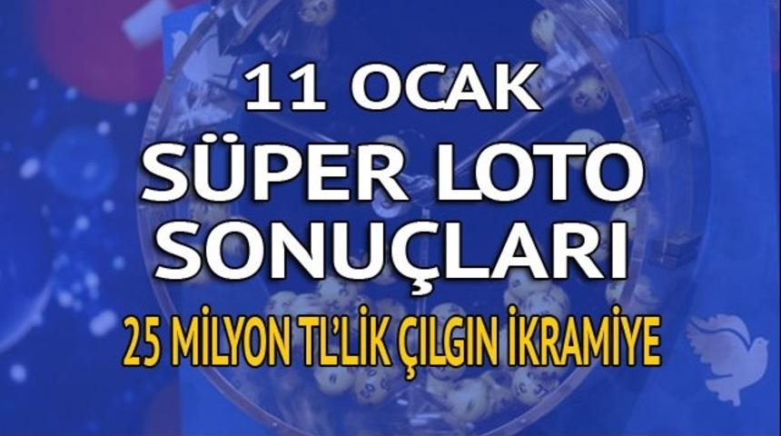Süper Loto sonuçları 11 Ocak: Hedef 27 milyon TL (MPİ canlı çekiliş)