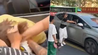 Kocasını arabanın içinde sevgilisiyle yakalayınca öfkeden deliye döndü! Ortalık bir anda karıştı