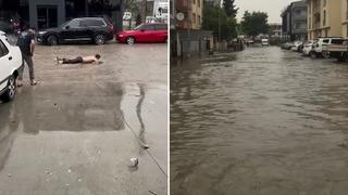 Bursa ve ilçelerinde sağanak yağış hayatı felç etti! Caddeler göle döndü, ev ve iş yerlerini su bastı