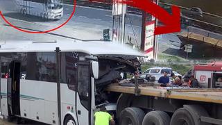 Rus turistleri taşıyordu... Tur midibüsü, TIR'a arkadan çarptı! Ölü ve yaralılar var, kaza anı kamerada