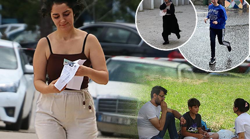AYT heyecanı sona erdi! Öğrenciler sınava koşar adımlarla yetişti, onları bekleyen aileleri dışarıda ter döktü