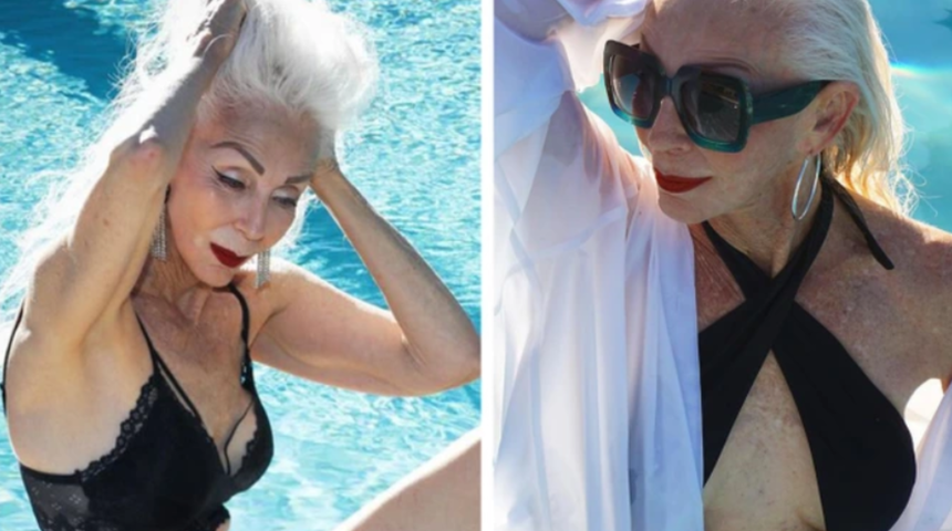 74 yaşında giydiklerini eleştirenlere t&uuml;m klişeleri yıkarak cevap verdi! "Biz g&ouml;r&uuml;nmez değiliz"