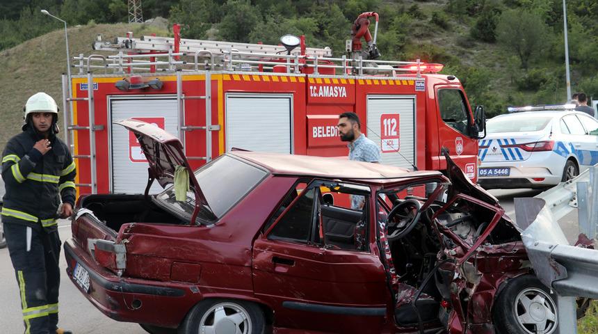 Amasya'da trafik kazası: 5 kişi yaralandı!