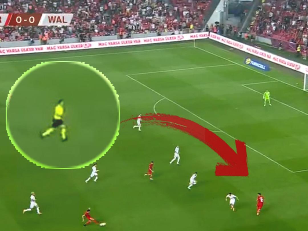 Son dakika: T&uuml;rkiye - Galler ma&ccedil;ında tepki &ccedil;eken karar! &Ccedil;izgi bile &ccedil;ekmeden gol iptal edildi...