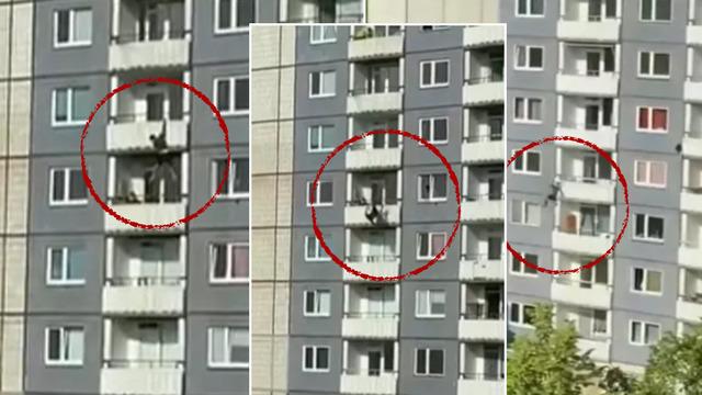 Yasak aşk yaşadığı sevgilisinin kocası eve gelince yakalanmamak için 12. kattadaki balkondan sarktı! Dengesini kaybedince bir anda düştü