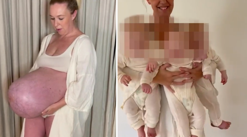 Üçüz doğuran kadın sosyal medyada viral oldu! "Hamile kalmayacağım"