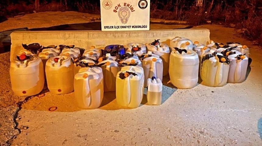 Yarım ton kaçak akaryakıt ele geçirildi