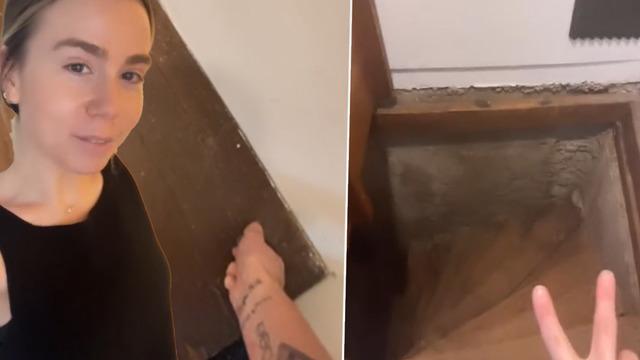 3 yıldır yaşadığı evde gizli bir bölme olduğunu keşfetti! O anları saniye saniye sosyal medyadan paylaştı
