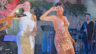 Şevval Sam yakın arkadaşı Eda Ece'nin düğününde hem coştu hem coşturdu