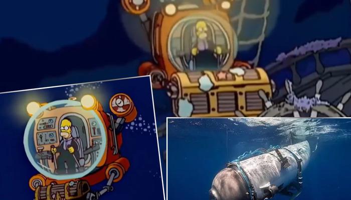 Simpsonlar iş başında! Denizaltının kaybolacağını bildi mi? 