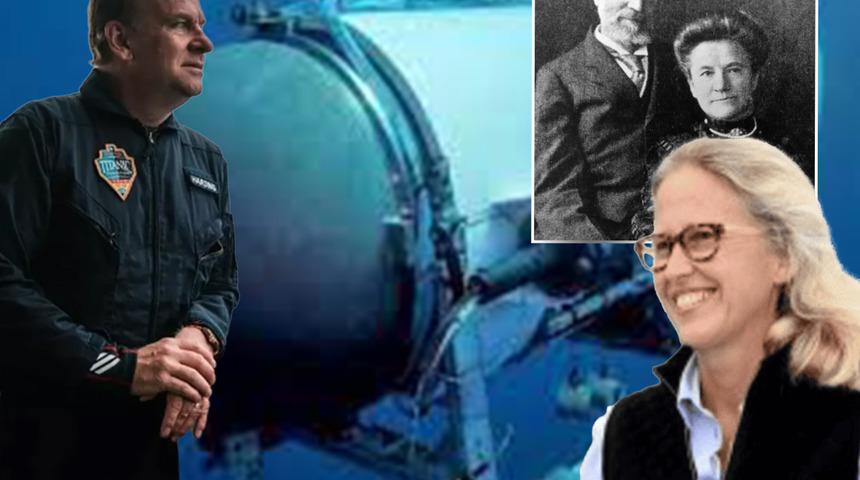 İlginç tesadüf! Kayıp Titan denizaltındaki İngiliz milyarderin eşinin Titanik’le bağlantısı şaşkına çevirdi... Titanik’te ölen çiftin torunu çıktı