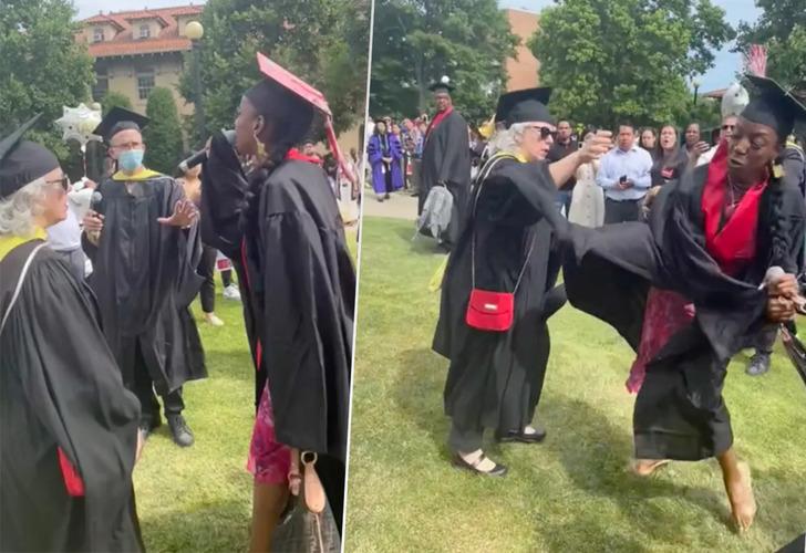 Adı yanlış söylenince mezuniyet törenini birbirine kattı! Akademisyenle  tartıştı, mikrofonu alıp konuşma yaptı - Mynet trend