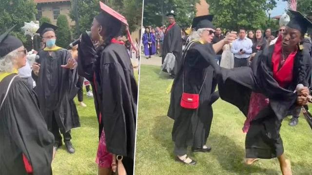 Adı yanlış söylenince mezuniyet törenini birbirine kattı! Akademisyenle tartıştı, mikrofonu alıp konuşma yaptı