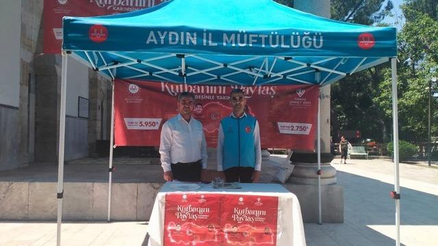 Aydın’da kurban bağış standı kuruldu