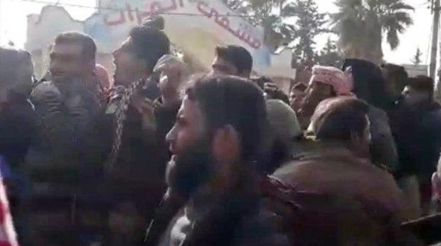 Menbiç'te halk terör örgütüne karşı ayaklandı