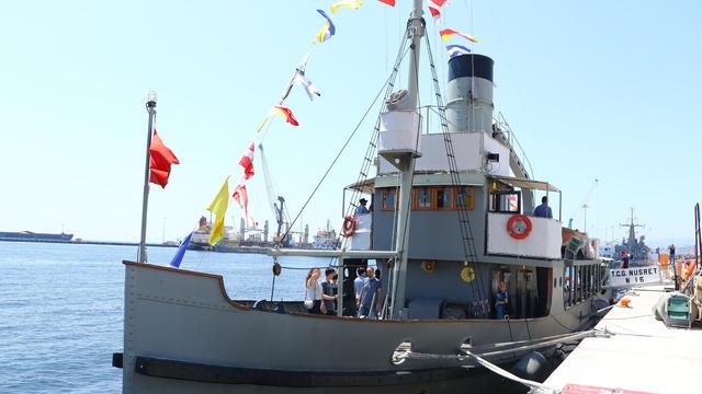 TCG Nusret N-16 Müze Gemisi Tekirdağ'da ziyarete açıldı