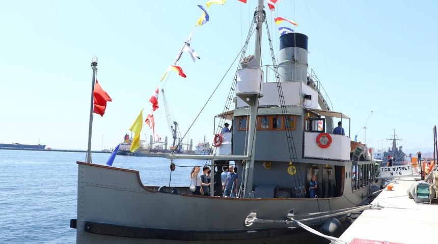 TCG Nusret N-16 Müze Gemisi Tekirdağ'da ziyarete açıldı