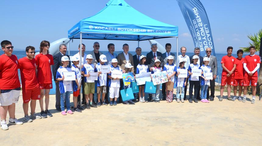 Kocaeli'deki Ereğli Kumyalı Plajı'na mavi bayrak asıldı