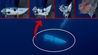 Sosyal medyada gündem yaratan görüntüler! Titanik enkazını ararken kaybolan Titan denizaltısının patlama anı canlandırıldı... “0.03 saniye içinde çöktü”