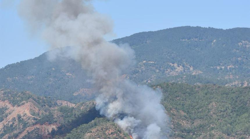 Marmaris'te orman yangını başladı