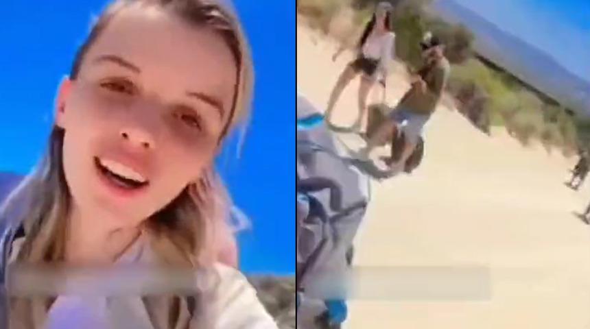 'Yanımda oğluşum var' diyerek paylaştı... ABD'ye kaçak yollarla giren Türk anne gündem oldu! Sosyal medyanın konuştuğu video