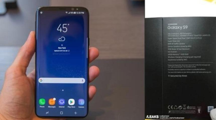 Galaxy S9'un kutusu göründü, kendi de yolda!