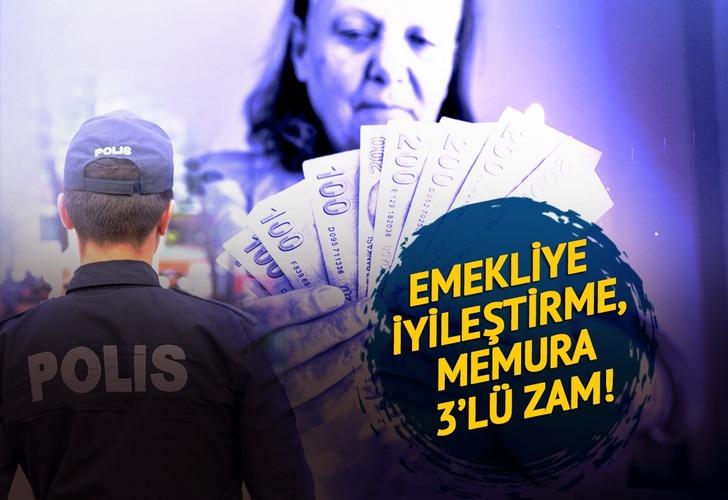 MEMUR EMEKLİ MAAŞ ZAMMI SON DAKİKA: Emekliye Iyileştirme, Memura 3’lü ...