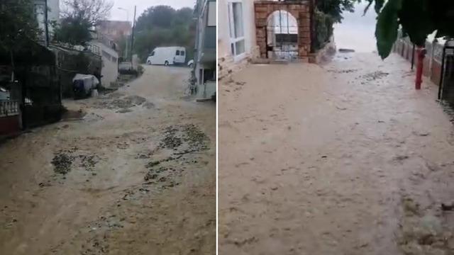 Meteoroloji ve İstanbul Valiliği peş peşe uyarı yapmıştı! Silivri'de yollar nehre döndü, vatandaşlar zor anlar yaşadı