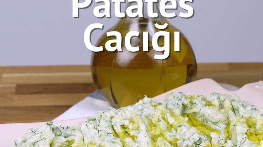 Meze niyetine: Patatesli salatalık cacığı tarifi