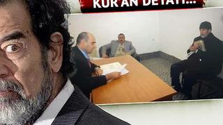 Kelepçeli elinde Kur'an ile beklemiş! Saddam'ın, idam edilmeden dakikalar önceki karesi ortaya çıktı, detayları karedeki isim anlattı