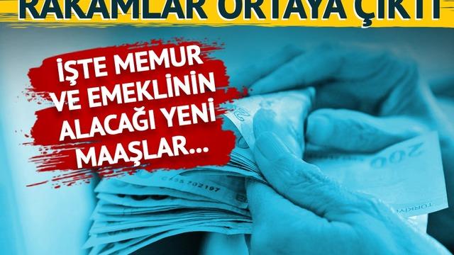 SON DAKİKA | Memur ve emekli maaş zammı için son hesaplar yapıldı: En düşük emekli maaşı 10.000 TL’yi aşacak: En yüksek memur maaşı 50 bin TL’ye dayanacak