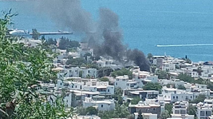 Bodrum'da otel yangını: Tatilciler panik oldu! Bir anda dumanlar yükselince...