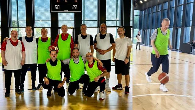 Mustafa Varank paylaştı! Cumhurbaşkanı Erdoğan basketbol maçı yaptı Haydi Hido sayıya