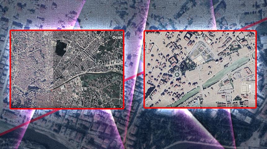 Aralarında Rönesans Rezidans da var! Hatay'da 3 farklı ayda çekilen çarpıcı uydu görüntüleri yıkımın etkisi böyle gösterdi