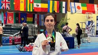 Milli para tekvandocu Nurcihan Ekinci, Avrupa ikincisi oldu