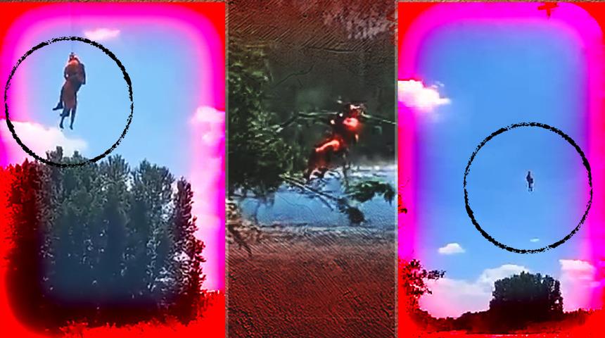 Başı dertteydi, dallara tutunup bekledi! 21 yaşındaki kadını helikopterle gelip ipten sarkan itfaiye böyle kurtardı