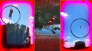 Başı dertteydi, dallara tutunup bekledi! 21 yaşındaki kadını helikopterle gelip ipten sarkan itfaiye böyle kurtardı