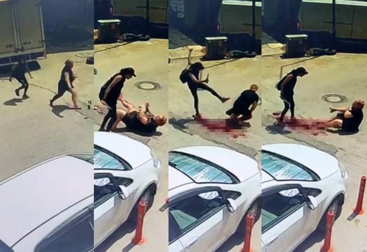 Sokak ortasında bıçaklayıp tekmeledi! Dehşetin sebebi... Trans birey iki arkadaşın tartışmasıyla başlayan olay saniye saniye kamerada