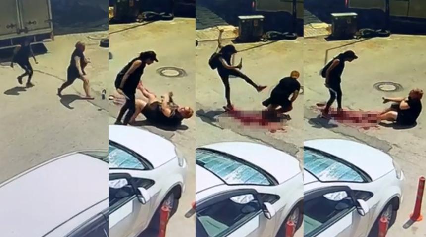 Sokak ortasında bıçaklayıp tekmeledi! Dehşetin sebebi... Trans birey iki arkadaşın tartışmasıyla başlayan olay saniye saniye kamerada