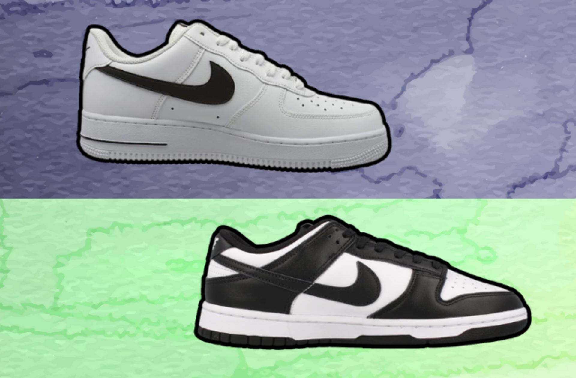 Sneaker dünyasının iki devi Nike Air Force 1 ve Nike Dunk karşılaştırması